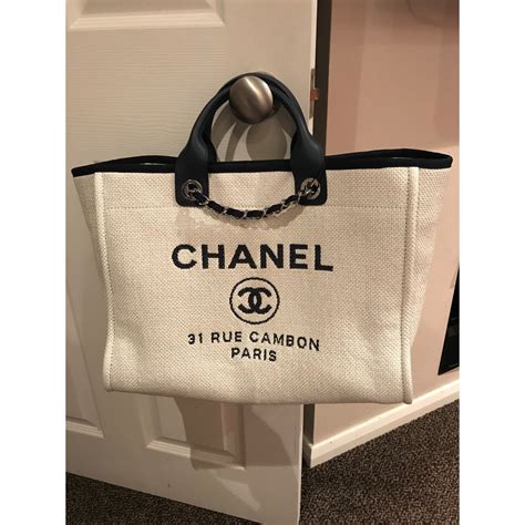 chanel deauville bag organizer|Chanel deauville large tote bag.